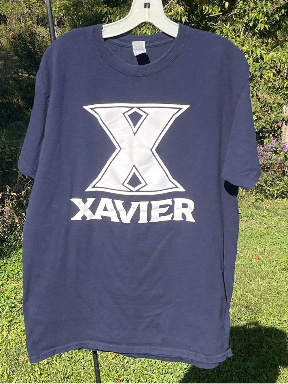 Xavier University Navy Blue Crewneck T-Shirt